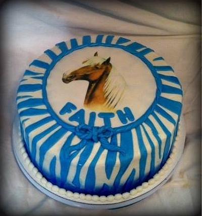Horse Themed Birthday Cake - Cake by Angel Rushing