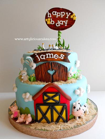 Farm birthday cake. - Cake by iriene wang