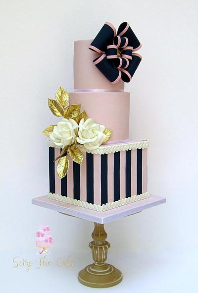 Elegant Bow Cake - Cake by Seize The Cake