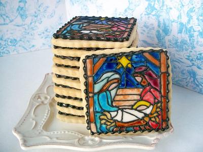 Nativity Stained glass - Cake by Corrie