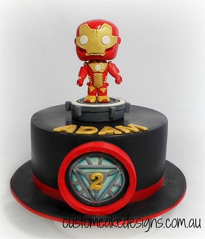 Iron Man Pop Vinyl / Bobblehead Cake - Cake by Custom Cake Designs
