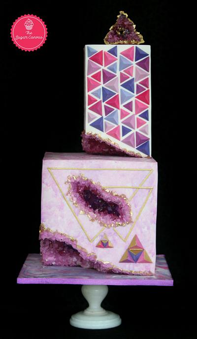 The enigmatic amethyst - PDCA CAKER BUDDIES COLLABORATION - Cake by TheSugarCanvas