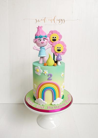 Trolls Princess Poppy Cake! - Cake by Lulu Goh