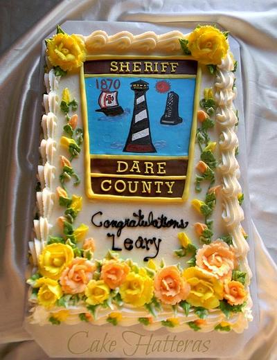 An Investigator Retires after 30 years.  - Cake by Donna Tokazowski- Cake Hatteras, Martinsburg WV