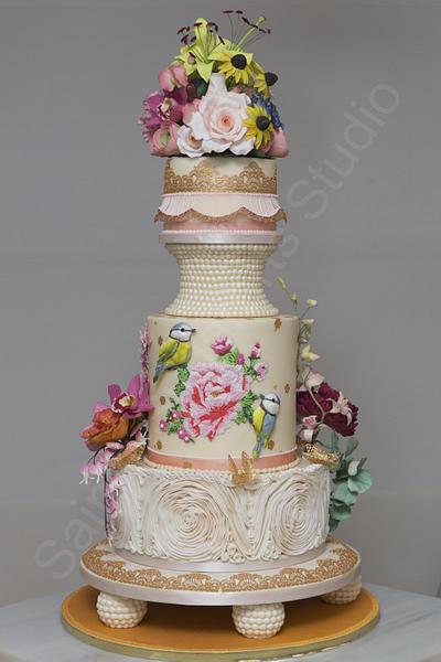 Spring wedding cake - Cake by SAIMA HEBEL