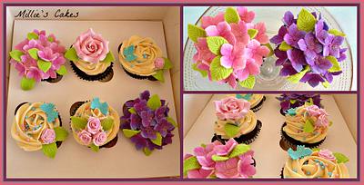 Hydrangea cupcakes  - Cake by Millie Rowe