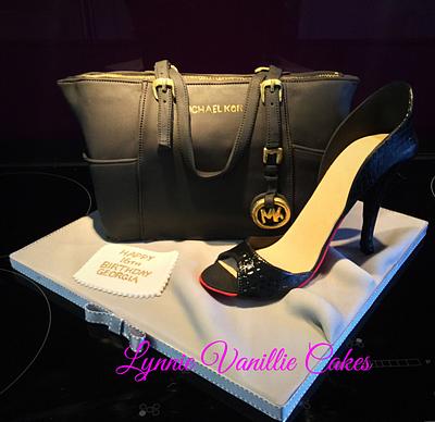 MK handbag and shoe - Cake by Lynnie Vanillie Cakes