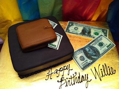 Man's Wallet with Money - Cake by Lanett