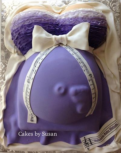 Pregnant belly cake - Cake by Skmaestas