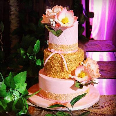 Love in Pink and Gold - Cake by Signature Cake By Shweta