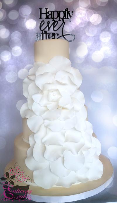 Cascading Rose Petals  - Cake by Enticing Cakes Inc.