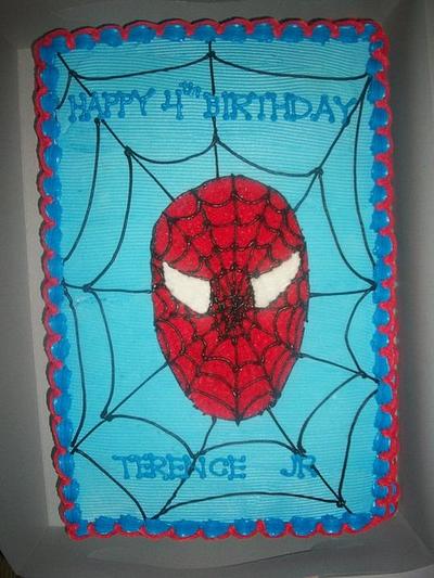 Spiderman Sheet Cake - Cake by caymancake