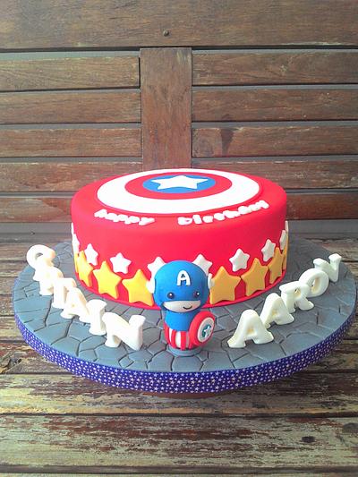Captain America  - Cake by Nikita Mahmood