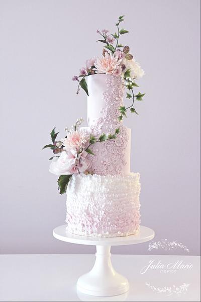 Pretty in Pink Wedding Cake - Cake by Julia Marie Cakes