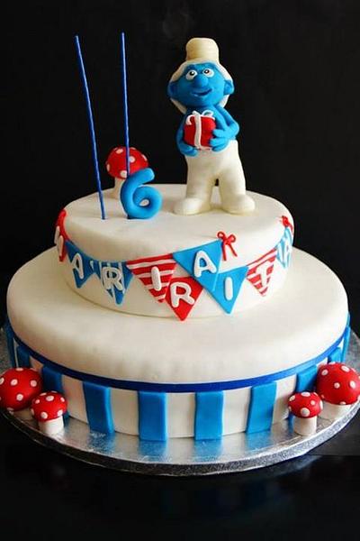 Smurf Cake - Cake by Vania Costa