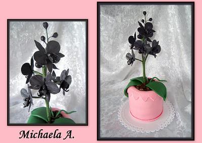 Black orchid  - Cake by Mischel cakes