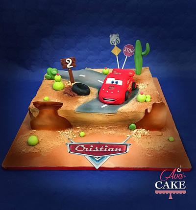 Cars in The Desert - Cake by Zia Ava's Cake