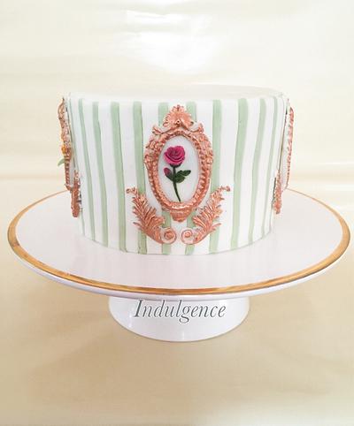 Vintage frame florals - Cake by Indulgence 