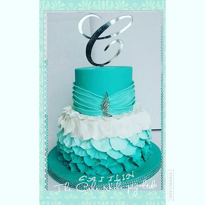 Sweet 16 petal cake - Cake by TheCakeNiche
