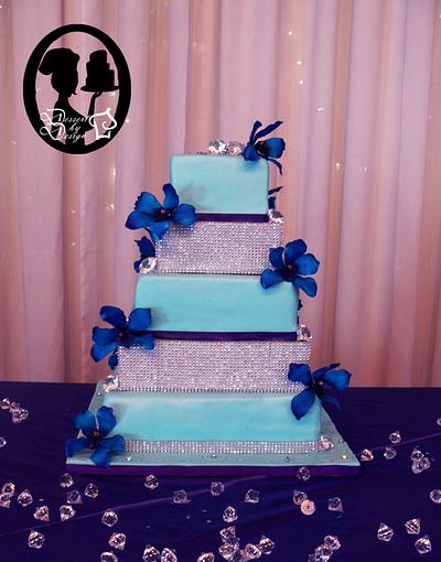Orchids and Bling - Cake by Dessert By Design (Krystle)