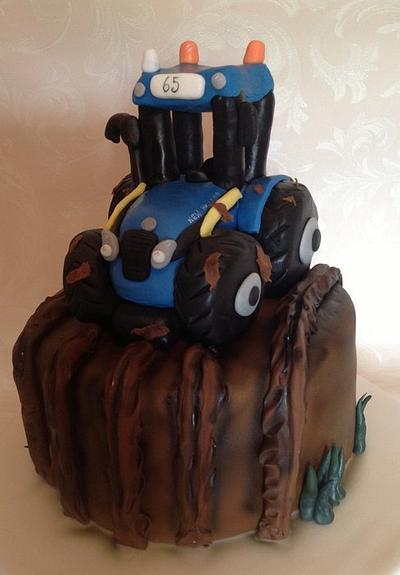 Tractor in mud - Cake by Claire