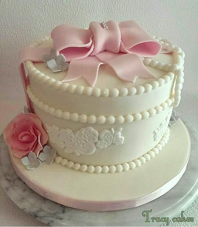 Beautiful Pastel Gift Box - Cake by Tracycakescreations
