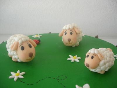 Sheep cake 1 - Cake by Vera Santos