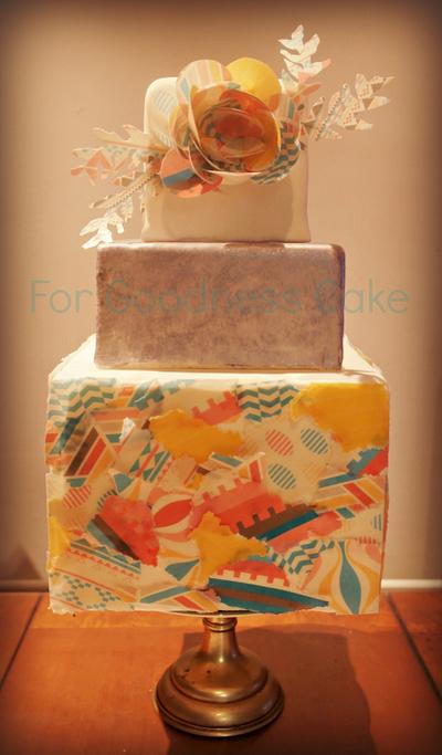 decoupage cake - Cake by For Goodness Cake