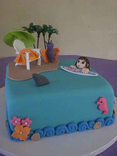 Valeria's day at the beach - Cake by Diana