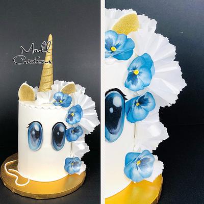 Unicorn cake wafer paper  - Cake by Cindy Sauvage 