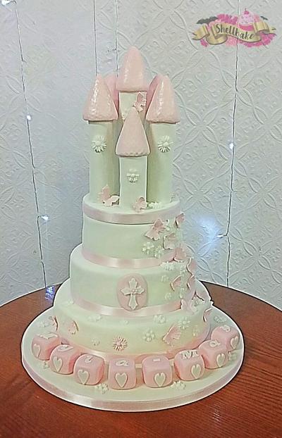 Castle christening cake - Cake by Michelle Donnelly