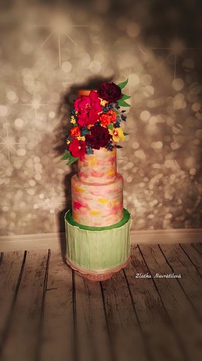 Spring wedding - Cake by Zlatka 