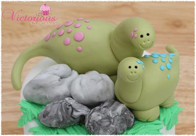 Dinosaur Cake Toppers - Cake by Victorious Cupcakes