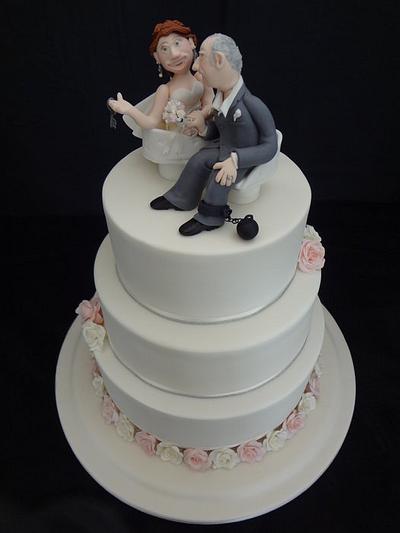 Love Seat Wedding Cake - Cake by Julie Anne White