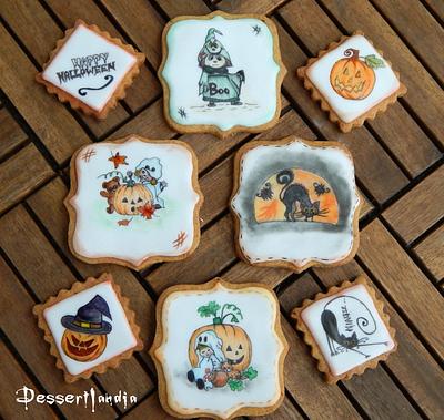 Orange Cinnamon Halloween Cookies  - Cake by Dessertlandia