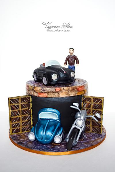 garage cake - Cake by Alina Vaganova