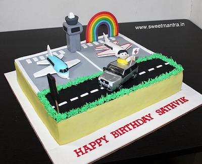 Airport cake - Cake by Sweet Mantra Homemade Customized Cakes Pune