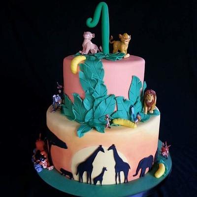 Hand Painted Lion King Cake - Cake by Shawna