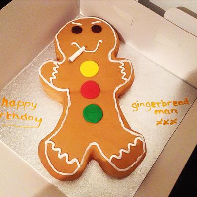Shhmoking gingerbread man  - Cake by Marie 