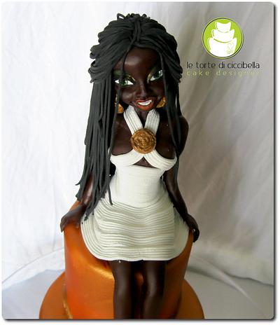 Moliehi . . .African Woman Chocolate - Cake by Le Torte di Ciccibella