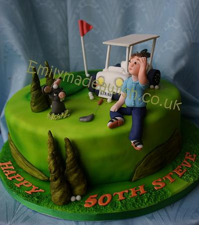 Golf and the rabbit! - Cake by Emilyrose