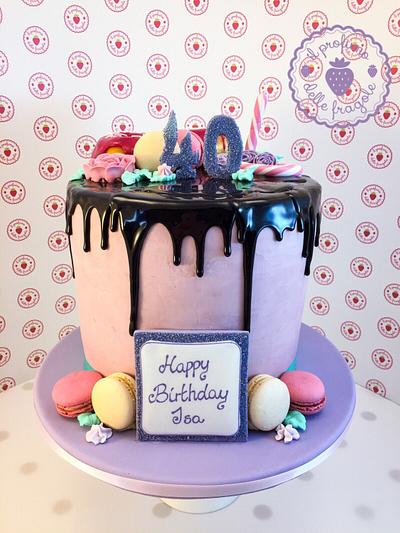 Lilac Drip Cake - Cake by Valentina Soldano