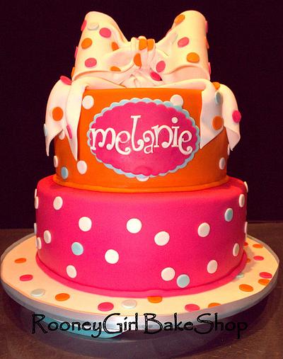 Polka Dot Birthday Cake - Cake by Maria @ RooneyGirl BakeShop