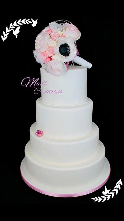 Wedding cake wafer paper - Cake by Cindy Sauvage 