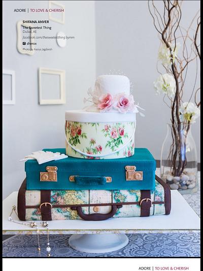 Vintage map/travel wedding cake - Cake by The Sweetest Thing