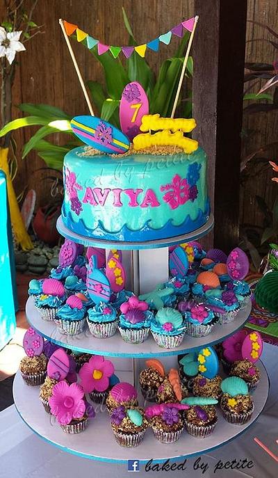 Aviya's Luau Cake - Cake by Baked by Petite