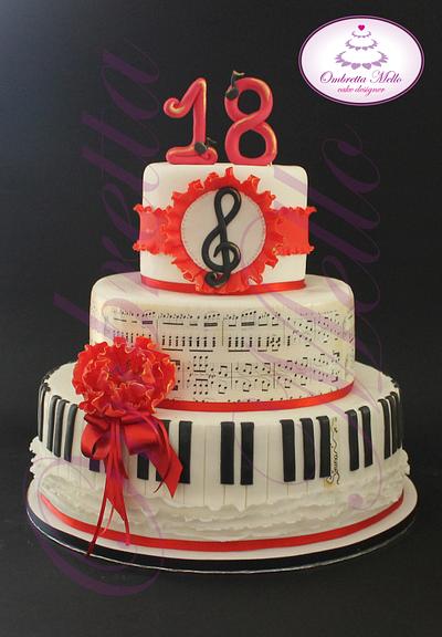 Cake piano - Cake by OMBRETTA MELLO
