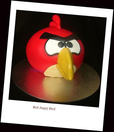 Red Angry Bird - Cake by dylicias