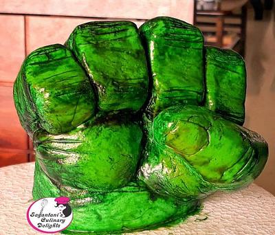 Hulk Fist - Cake by Sayantanis Culinary Delight