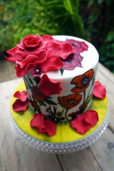 Hand Painted Cake - Cake by EnriqueHaveCake